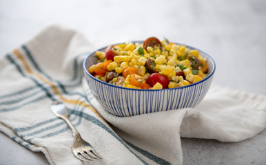 Corn and Cherry Tomato Salad with Fresh Herbs