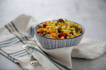 Corn and Cherry Tomato Salad with Fresh Herbs