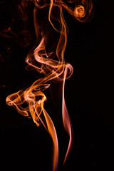 Obraz premium Smoke on black background