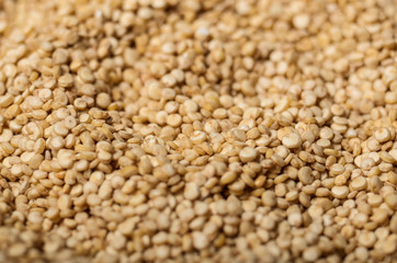 Fototapeta premium Raw organic superfood gluten free quinoa seeds closeup