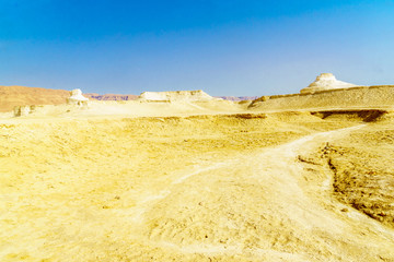 Fototapeta na wymiar Landscape and rock formation in the Judean Desert
