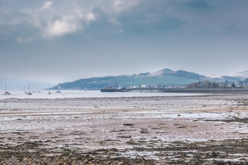 Fairlie Foreshore looking Over to Fairlie Jetty and largs in the far Distance Scotland