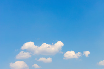 Blue sky with clouds texture and background