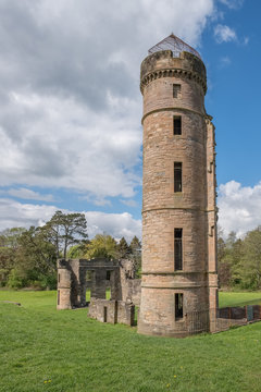 Ancient Ruins Of Eglinton Castle Irvine Scotland.