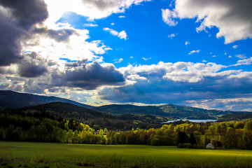 Beautiful view of the Czech landscape