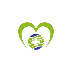 Medical and health care logo design vector template