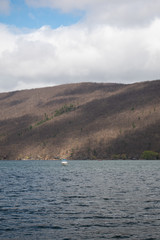 Boating on a cloudy day