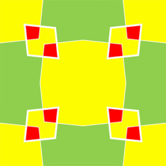 Pattern tile, ornate geometric pattern and abstract colored background