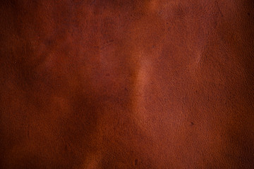 Red brown vegetable tanned cartier leather