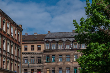 Fototapeta na wymiar Alte historische Häuser in der Stadt Fürth