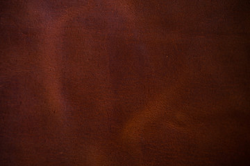 Red brown vegetable tanned cartier leather - obrazy, fototapety, plakaty