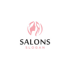 salon beauty concept vector logo design