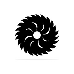 Circular saw blade icon.Vector concept illustration for design.