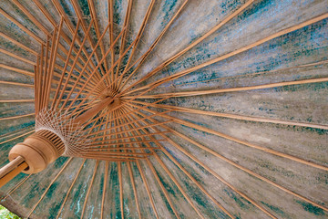 Old umbrella for texture and background