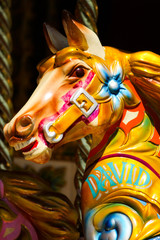 Fototapeta na wymiar Fairground horse named David