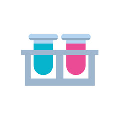 set of tube test isolated icon