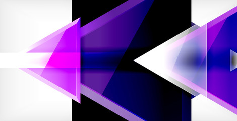 Dynamic triangle composition abstract background