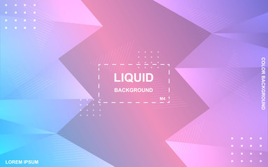 Liquid color background design. Fluid gradient shapes composition. Futuristic design posters. Eps10 vector. - Vector