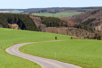 Une route pour les motards