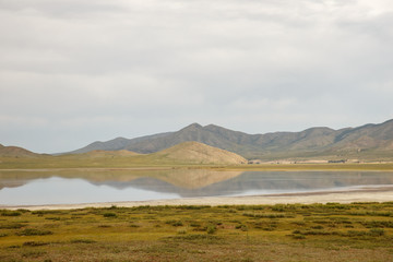 Fototapeta na wymiar Terkhiin Tsagaan Lake, White Lake is a lake in the Khangai Mountains in central Mongolia.