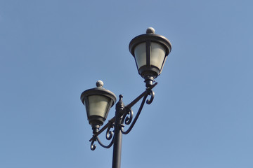 Fototapeta na wymiar Lantern against the blue sky