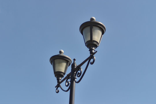 Lantern against the blue sky