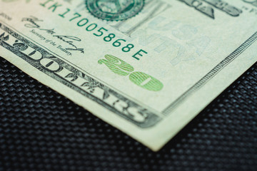 Closure of US money is twenty dollar bills, US twenty dollar bill fragment of macro.