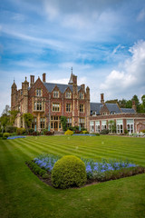 Croquet green in front of house