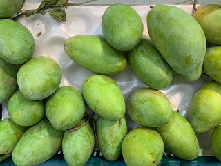 Close up of Fresh mango. fruit background
