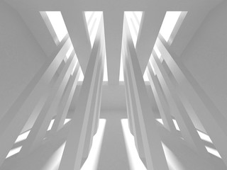 Abstract Modern White Architecture Background