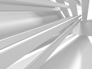 Futuristic White Architecture Design Background