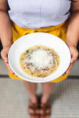 Cavatelli Pasta With Parmesan Cheese