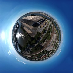 Panorama Hamburg Elbbrücken Sphere Luftbild