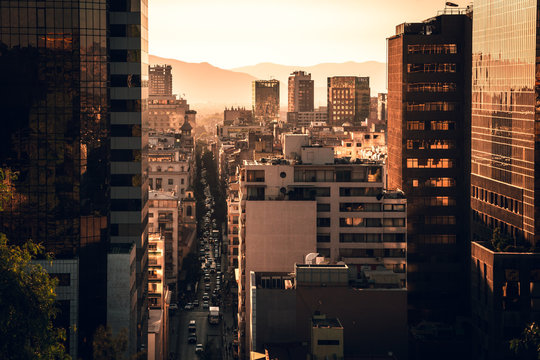 Cityscape of Santiago de Chile