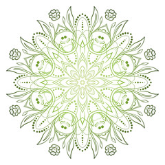 Mandala. Vintage decorative elements. Hand drawn background. Islam, Arabic, Indian, ottoman motifs