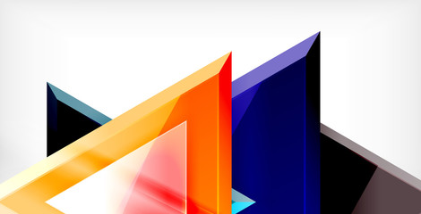 3d triangular vector minimal abstract background design, abstract poster geometric design