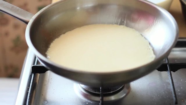 pan, frying, cook, cooking, crepe, delicious, food, fry, making, pancake, action, bake, batter, boil, broil, bubble, butter, crispy pancakes, crude, dessert, eat, embers, evenly, festivity, flame, fla