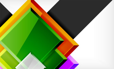 Color squares futuristic abstract background