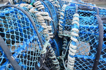 Empilement de casier de p&ecirc;che