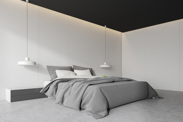 White master bedroom corner