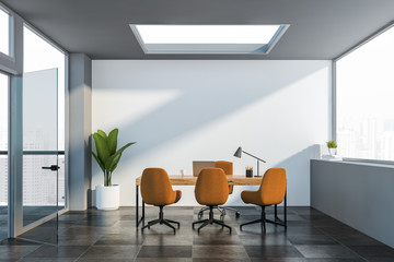 White manager office interior