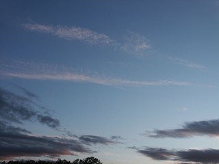 Coucher de soleil et nuages