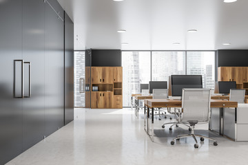 Fototapeta na wymiar Modern consulting company office interior