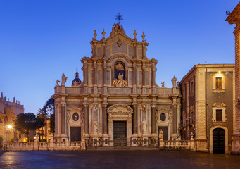 Fototapeta na wymiar Catania. Cathedral of St. Agatha.