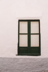 Window with a green frame, Tenerife