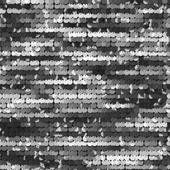 Seamless silver texture of fabric with sequins