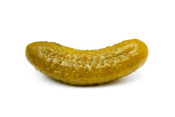  Pickled sour cucumber isolated on white background