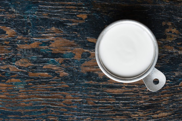Coconut Milk in a Measuring Cup