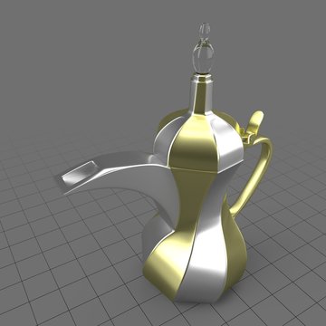 Twisted Arabic coffee pot