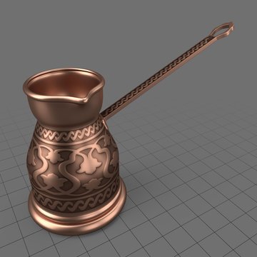 Traditional Turkish coffee pot